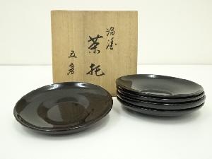 漆塗　茶托5客（箱付）